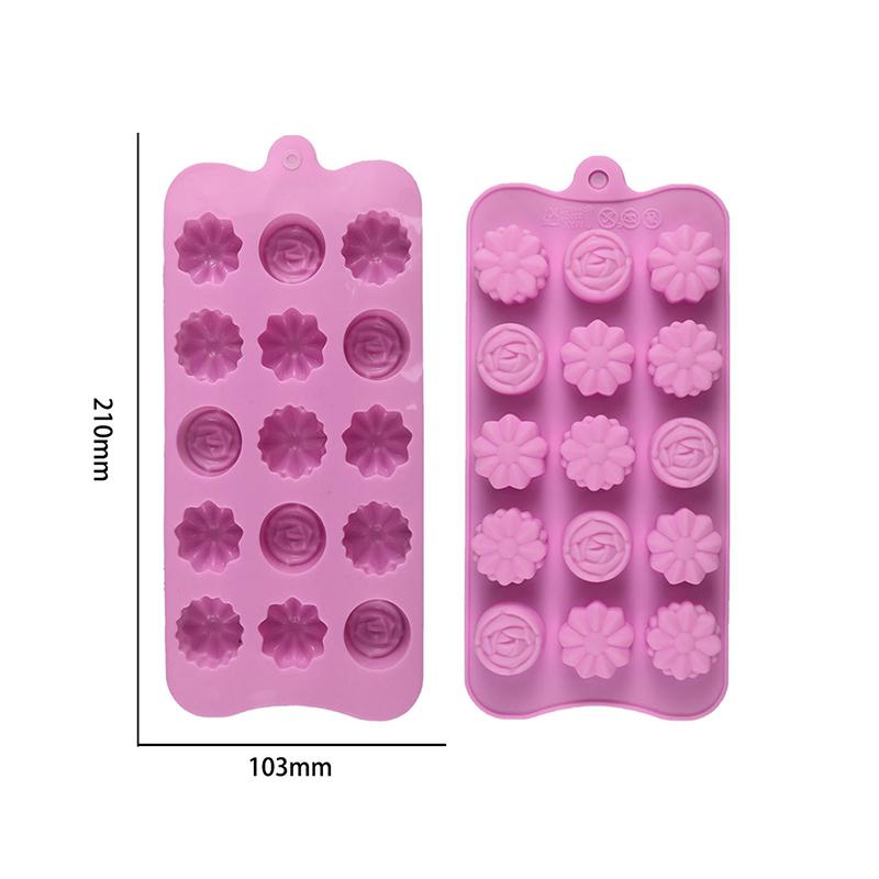 

DIY шоколадный желе пудинг кекс декор конфеты инструмент кухонная выпечка силиконовая форма сердце цветок форма для изготовления кубиков льда