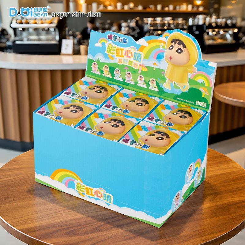 Crayon Shin-chan Trendy Anime Toy: Cute Desktop Car Ornament & Home Decoration Blind Box