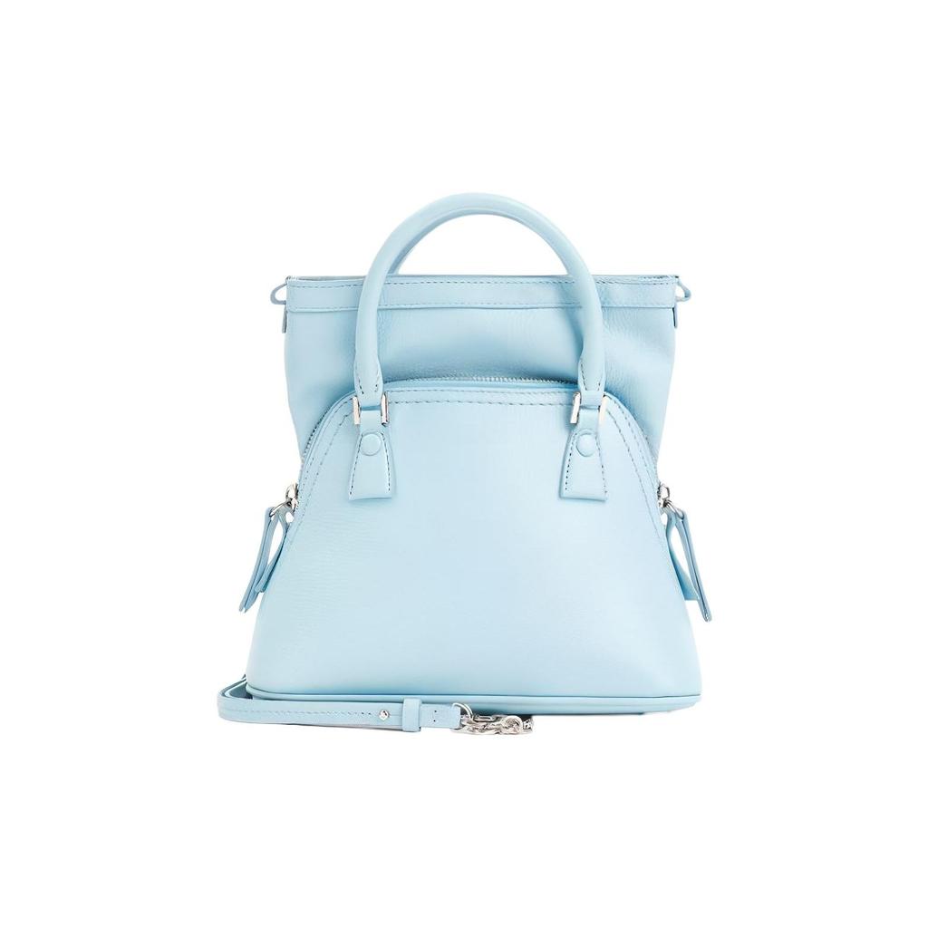 Maison Margiela 5Ac Detachable Adjustable Chain Shoulder Strap Calfskin Tote Bag Women tote bag Blue SB1WG0036P5348T6197