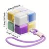 Large Weekly Pill Organizer with 8 Detachable Compartments, Portable Medicine Pill for Supplements, Daily Pill Case for Travel