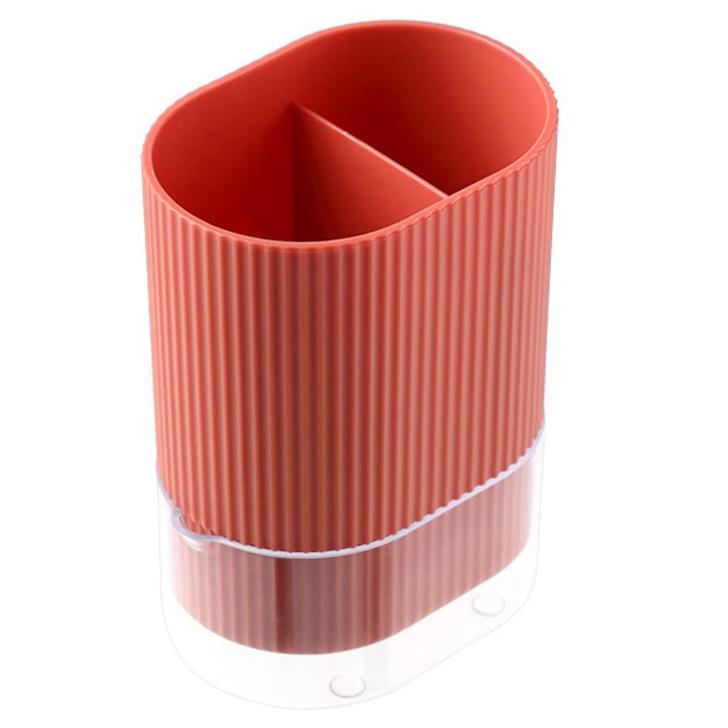 New Kitchen Utensil Holder 2 Grid Divided Dish Drainer Chopsticks Spoon Fork Tableware Drain Storage Box with Tray Kitchen Tools