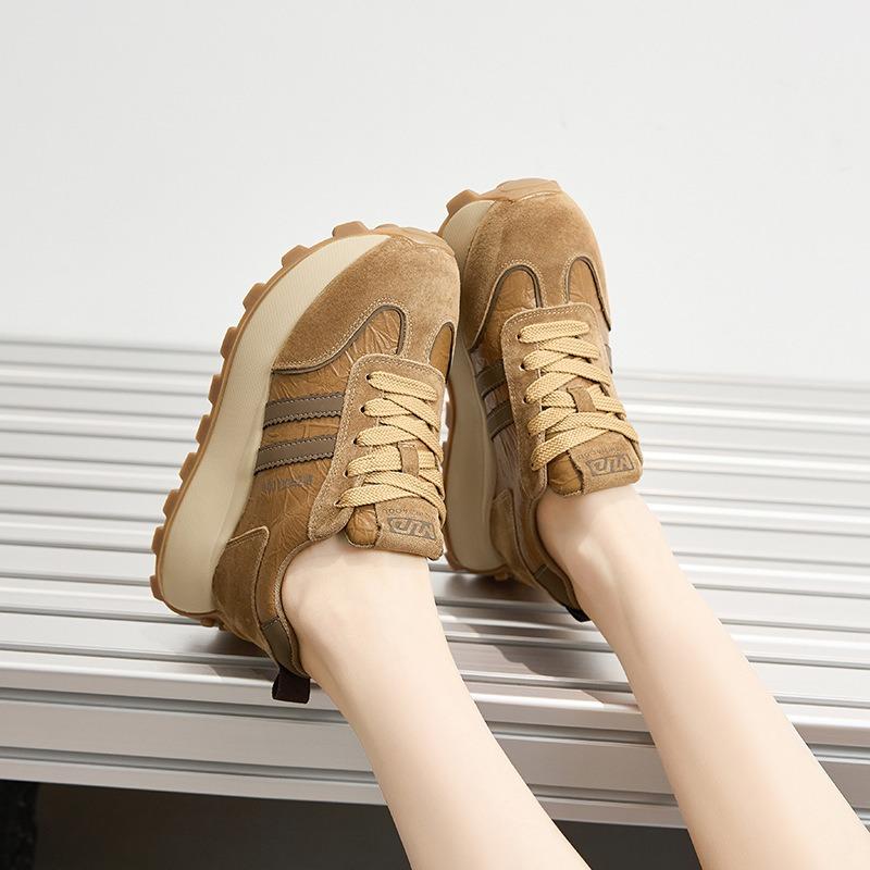 Sneakers New Forrest Gump Shoes Women's Fashion Trend Casual Shoes Daddy Shoes Versatile Thick-soled Height-increasing German Training Shoes