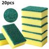 5/10/20 Pcs Double-sided Cleaning Dishwashing Sponge Household Scouring Pad Kitchen Wipe Dish Cleaning Brush Sponges