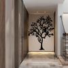 Vintage Iron Wall Art Tree Coat Rack with Bird Sculpture Rust Resistant Metal Home Decor Modern Gift