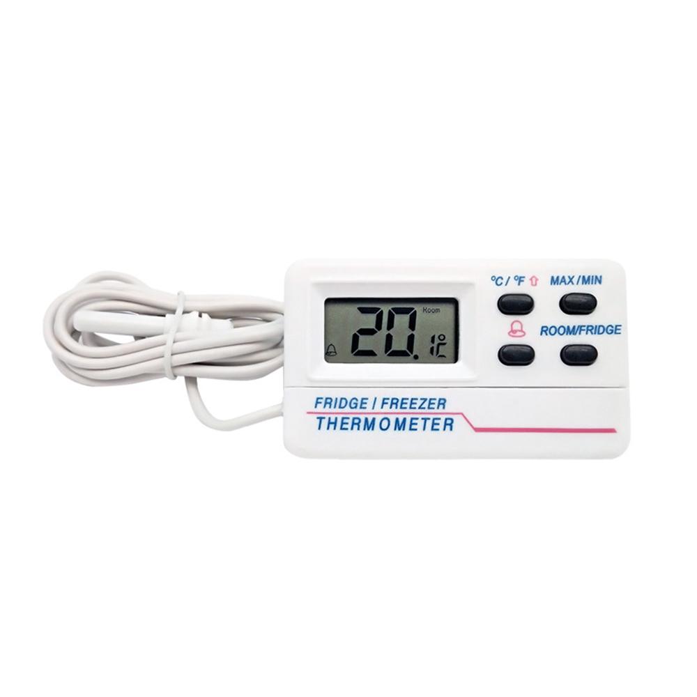 

Electronic Digital Refrigerator Thermometer Food Thermometer -50℃~70℃/ -58℉~158℉ Indoor and Outdoor Temperature Measurement белый