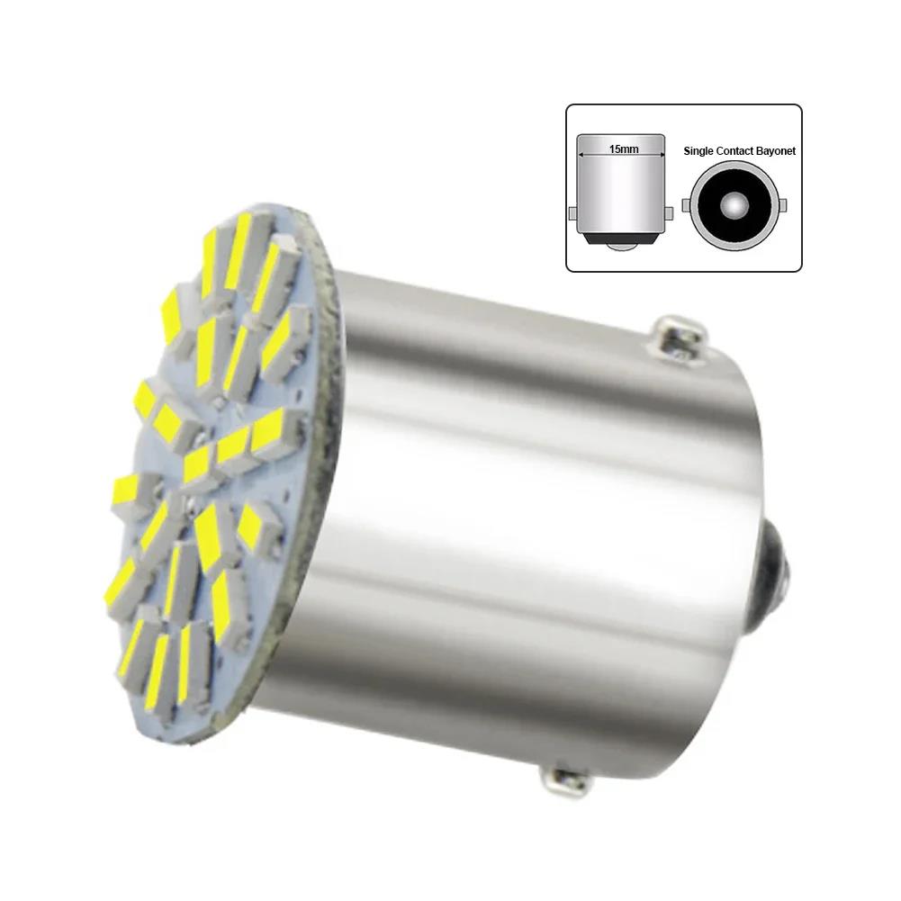 1/10 PCS LED Bulbs Turn Signal Lights 12V 7000K White Car Reverse Backup Parking Brake Lamps P21W 1156 BA15S 1157 BAY15D COB Dome Lights 6