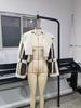 Giacca da donna in pelle PU con colletto in pelliccia, stile europeo, Autunno/Inverno 2025