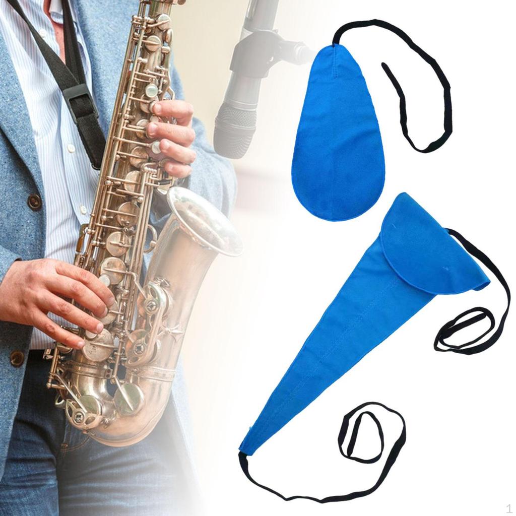 2 Stück Saxophon Reinigungs-Pflege-Sets Sax Saugfähiges Tuch Teile Zubehör Tragbar