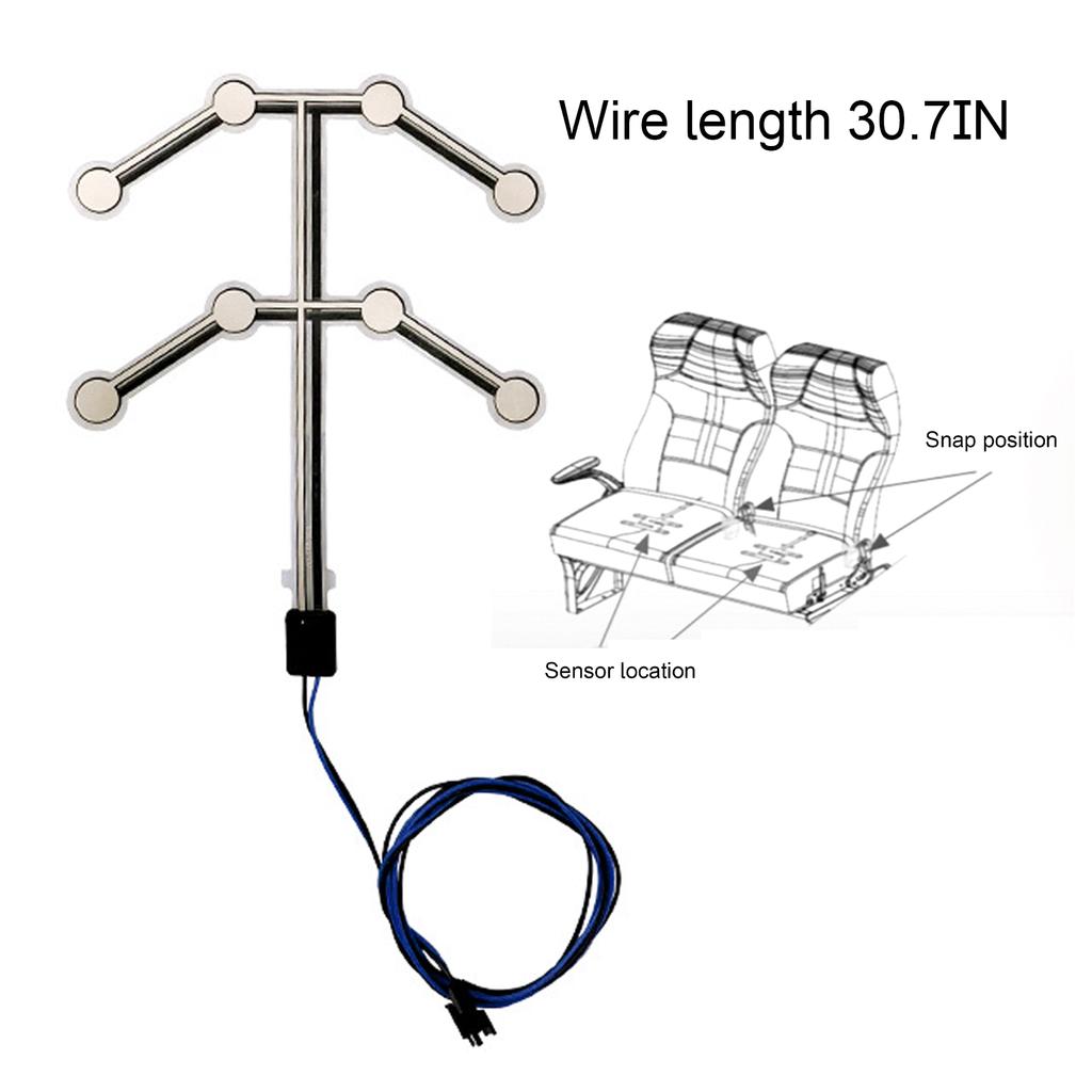1 Pcs Universal Car Seat Pressure Sensor Safety Belt Warning Reminder Pad Occupied Seated Alarm