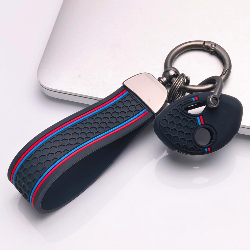 Silicone Key Fob Cover with keychain for BMW Motorcycle, Fits BMW R1200GS R1250GS, Protective Accessory, Key Fob Protection, Replacement
