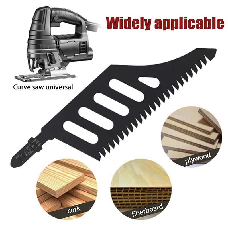 B17B T142Hb Curved Jigsaw Blade-5Pcs T Shank Flush Cutting Replacement Blades For Precision Cuts