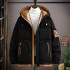 Men's Winter Jacket Cotton Thickened Warm Coat Fashion Casual Loose Comfortable High Quality Fabric Down Jacket