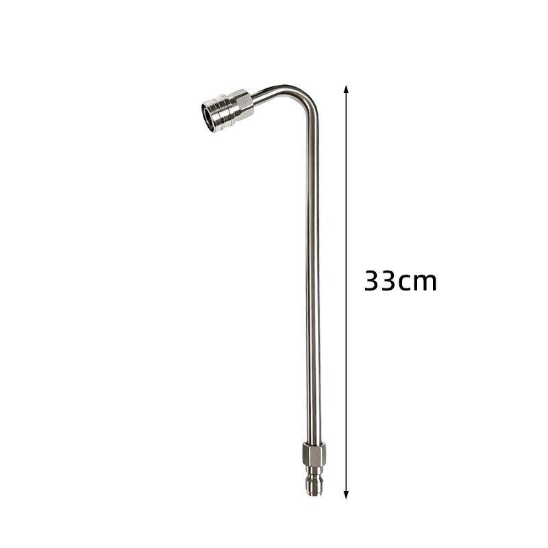 Stainless Steel Pressure Washer Curved Wand Set Durable Quick Connect For Car Washing Outdoor Cleaning