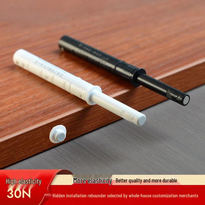 Concealed Push-to-Open Wardrobe Door Rebounder with Built-in Push-Pop Mechanism