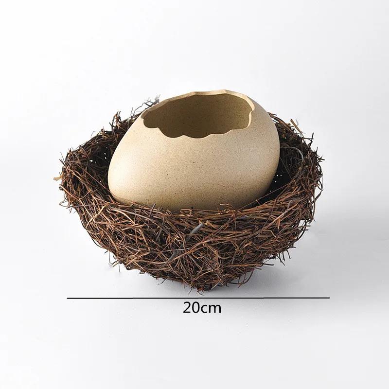 Kreative Vogelnester Dekoration Dessertschale, Eierschalen-Schale, Keramik-Geschirr, Back-Pudding-Schale, Eier-Dämpfer, Küchenutensilien