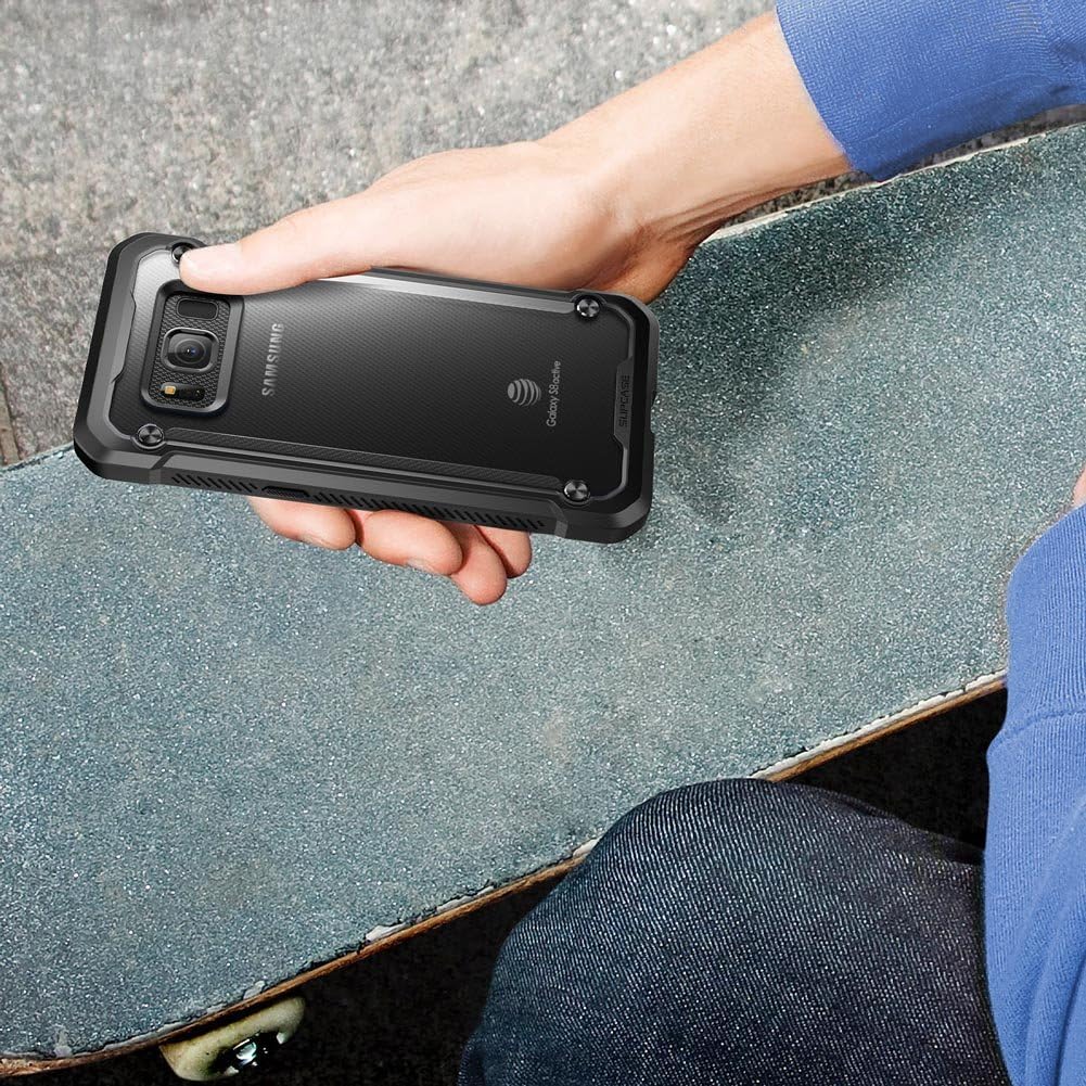 SupCase Samsung Galaxy S8 Active Case, Unicorn Beetle Series Premium Hybrid Protective Frost Clear Case for Samsung Galaxy S8 Active 2017 Release