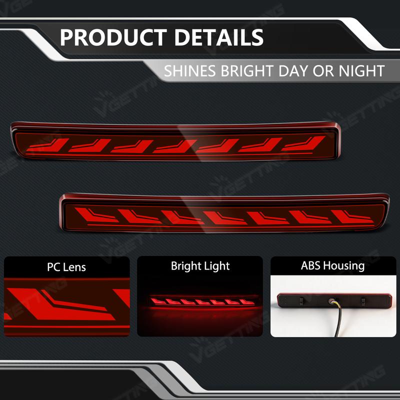 LED Rear Bumper Reflector Light For Land Rover Discovery 3 LR3 4 LR4 2005-2013 Turn Signal Lights Brake Taillamp Car Accessories