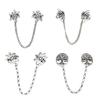4Pcs/pack Alloy Sweater Fastener Trendy Outfit Embellishment For Blouse And Scarf Offering Firm Hold And Elegant