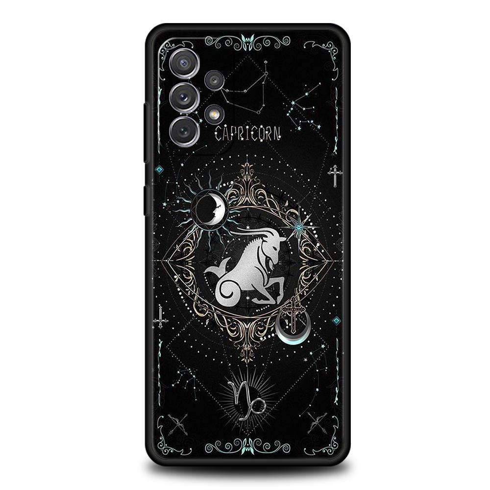 Constellation Phone Case for Samsung Galaxy A55 A35 A15 A14 A25 A54 A51 A71 A72 A73 A32 A52 A52S A41 5G Silicone Shell Capas Bag