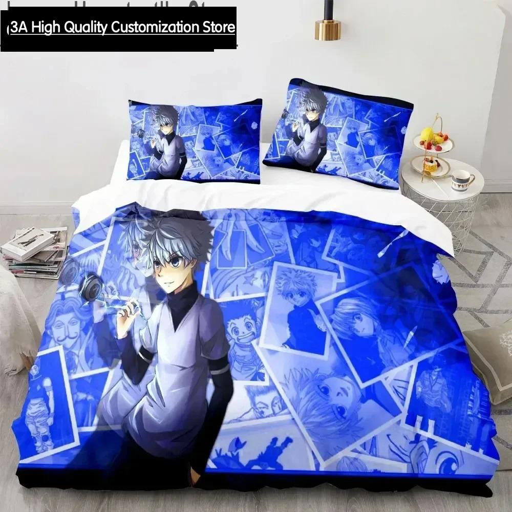 

Comforter 3D Anime Hunter X Hunter Bedding Set Bed Set Comforter King Queen Size Boys Adult Bedding Set Comforter (quilt)-EU Single(135*200cm)3pcs