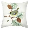 Colorful Bird And Plant Pattern Decorative Cushion Covers Polyester Pillowcase, Sofa Decorative Cushion Cov Headboard Pillow
