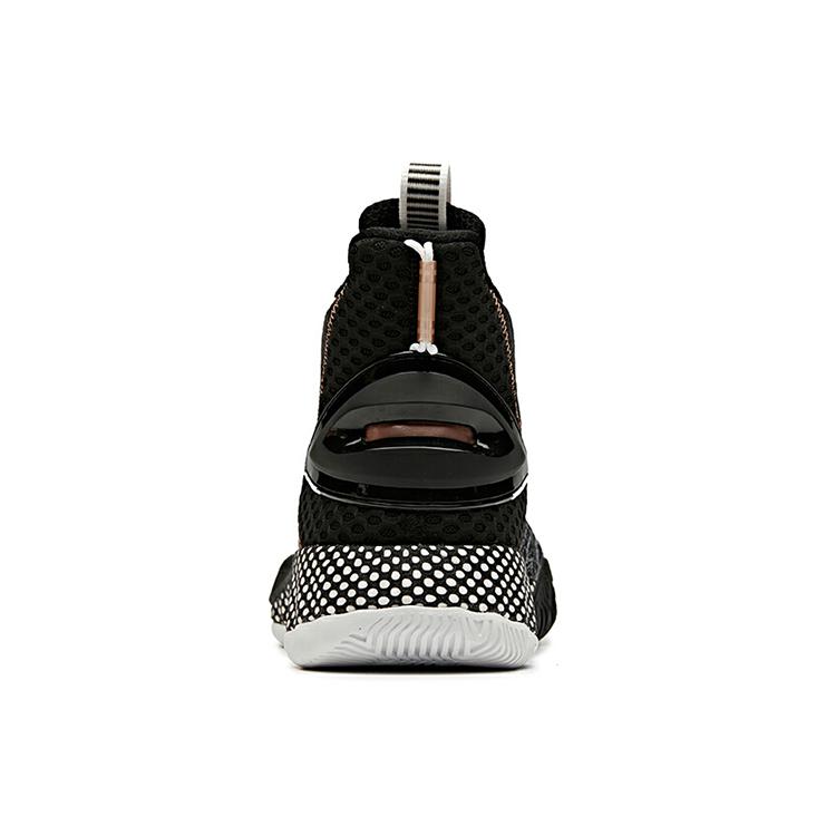 New Anta Crazy 3 Cushioning Warm High Top Basketball Shoes Men's Black White 11941606-5