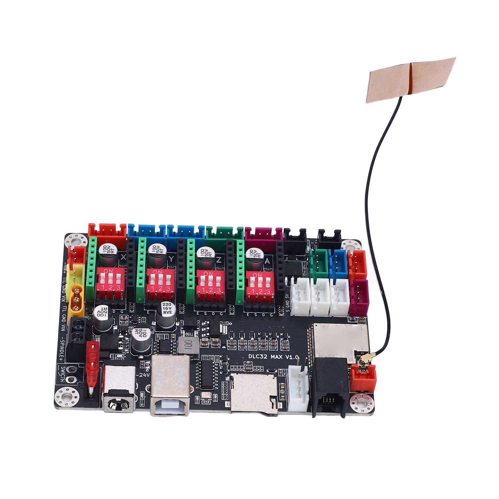 

Engraving Machine Main Board DC12V24V 10A CNC Controller 4 Axes 32 Bit Shield with 4 TMC2209 V2.0