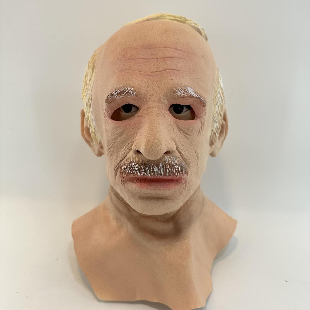 Kind White-haired Old Man Latex Mask
