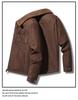 Suede Velvet Men's Lamb Wool Jacket - Thickened Autumn/Winter Coat for Middle-Aged and Elderly