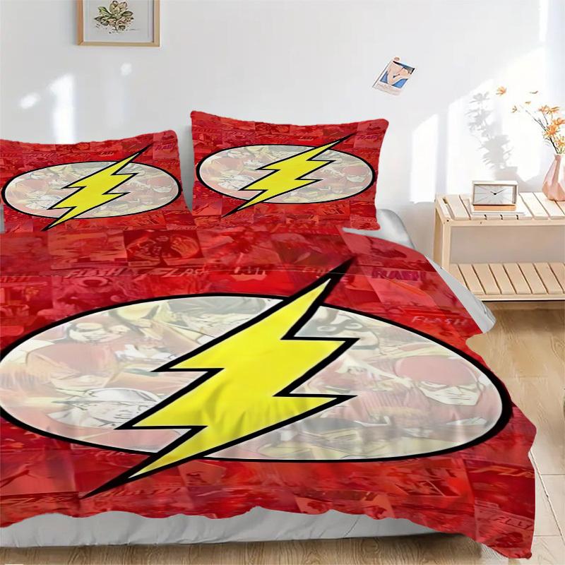 

3pcs Flash Duvet Cover Set, 1 Duvet Cover + 2 Pillowcases (No Insert), High-Definition Print for All Seasons,Durable yy251103028 135x200cm