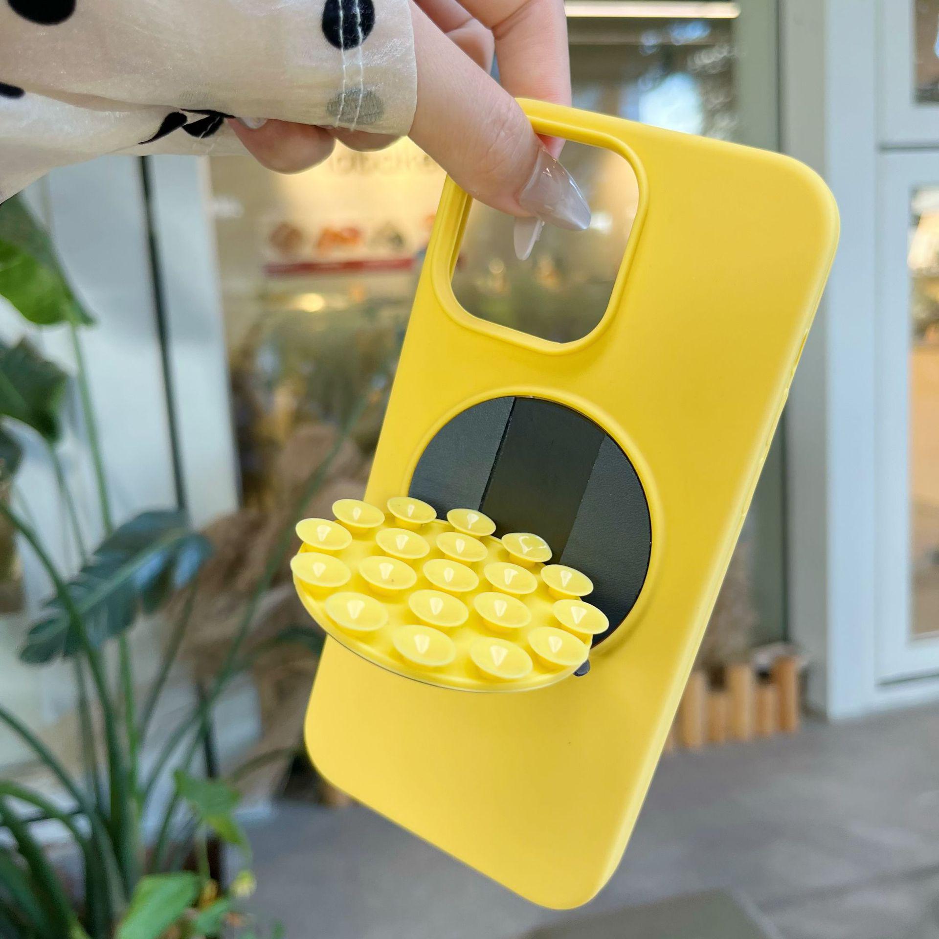 Dual-Compatible Magnetic Folding Phone Case with Suction Cup Stand