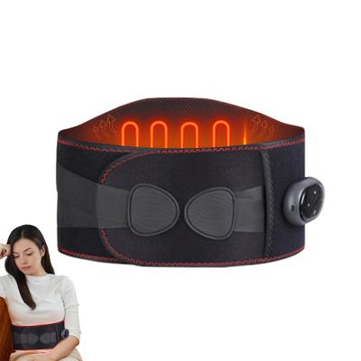 Lumbar Support Belt with Heat And Massage Adjustable Lower Back Pain Relief Wrap 3-in-1 Heating Pad And Vibration Massager