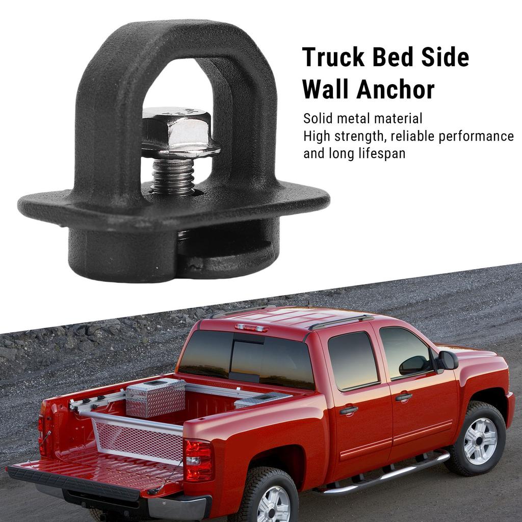 4Pcs Truck Bed Side Wall Tie Down Anchors Versatile High Strength Replacement for Chevy Silverado 2007-2018