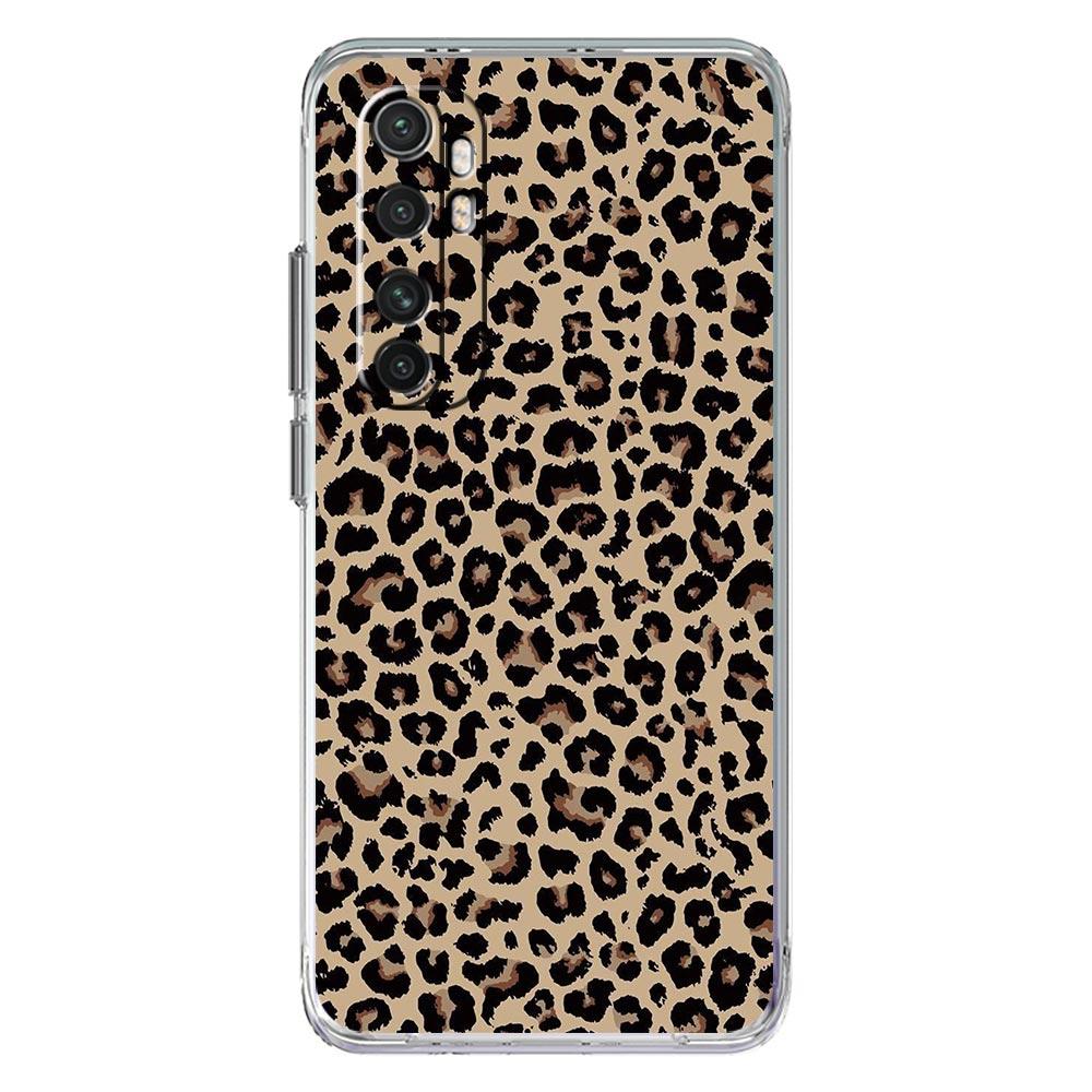 Phone Case For Xiaomi Mi Poco X7 X6 X5 NFC X3 Pro 17 15T 15 14T 14 13T 11 12 13 Lite Clear TPU Cover Pink Leopard Print Pattern