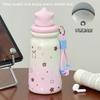 Student Cute Ins Style High Value Thermos Cup Portable Portable Portable Cup Simple Girls Tea Warehouse Niche Straw Cup