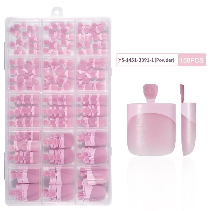 Matte Square 150PCS Toe Nail Tips for Durable and Stylish DIY Pedicures