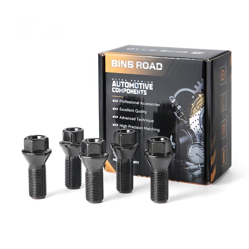 36136781151 Wheel Lug Bolt Nuts M14x1.25 Compatible with BMW MINI 328ix 428i 528i 535i 640i 740i X1 X2X3 X4 X5 X6,5Pcs 5