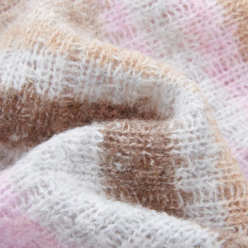 Demana Women's Striped Color-block Wool Blend Knit Sweater