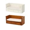 1/12 Scale Dollhouses Single Bed Miniature Furniture Pretend Play for Kids Doll House Furniture Model for Dollhouses