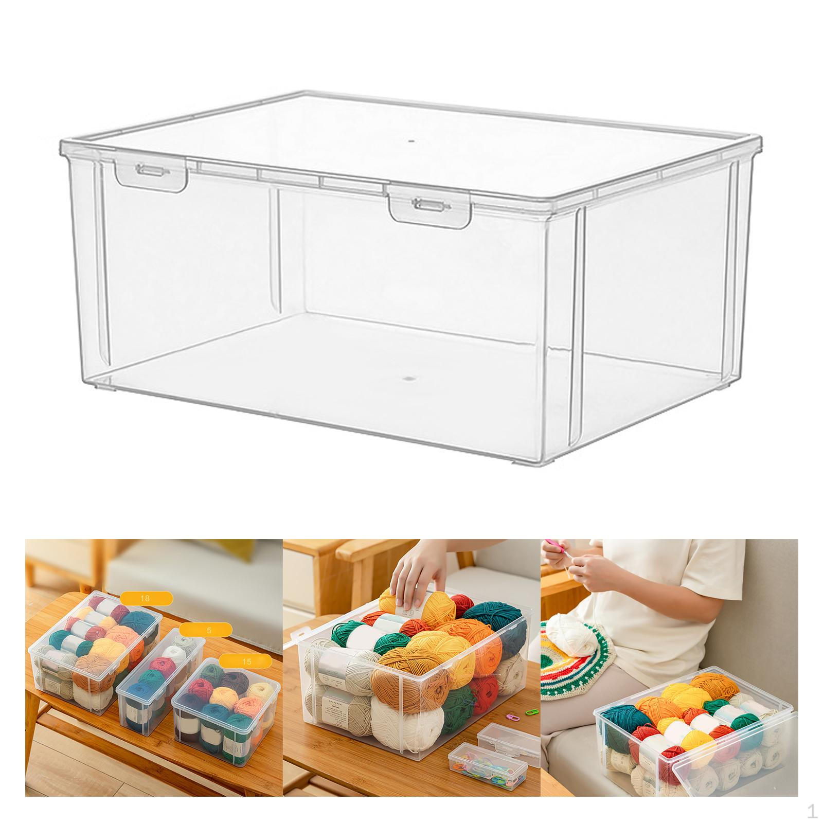 

Корзина для хранения швейных принадлежностей с прозрачными контейнерами и портативной конструкцией 32cmx23.5cmx14cm