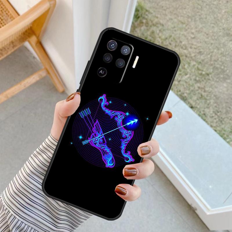 Zodiac Signs Case For Oppo A76 A16 A96 A17 A18 A60 A80 A40 A38 A58 A78 A98 A94 A74 A54 A15 A57 A77 A5 Pro