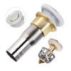 Floor Drain Bouncing with Strainer AntiClogging Plug 304 Stainless Steel for RV Camper Yacht Boat