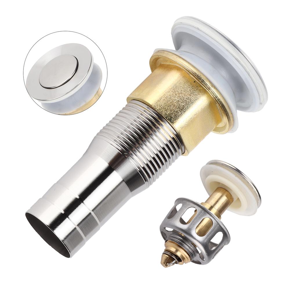 Floor Drain Bouncing with Strainer AntiClogging Plug 304 Stainless Steel for RV Camper Yacht Boat