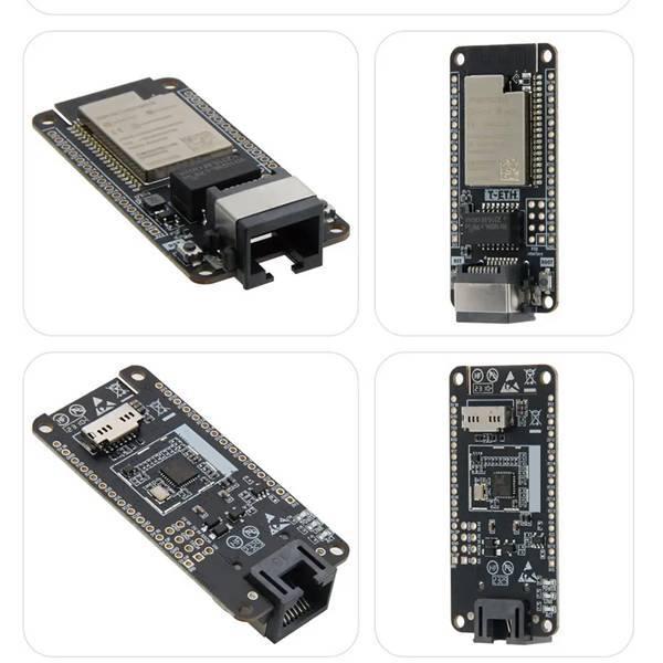 ESP32 T-ETH-Lite Development Board, Black PCB
