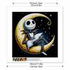 5D DIY Diamond Painting Decorative Skeleton on The Moon Full Round Drill Scenery Diamond Embroidery Cross Stitch Kits Home Decor Gift