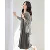 Fashion Thin Shirt Camisole Dress Two-piece Set