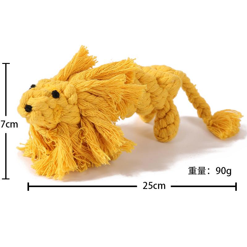 Q Dog Knot Toys Medium and Large Dog Molar Cotton Rope Pet Toys Bite-resistant Teeth Cleaning Dog Toys