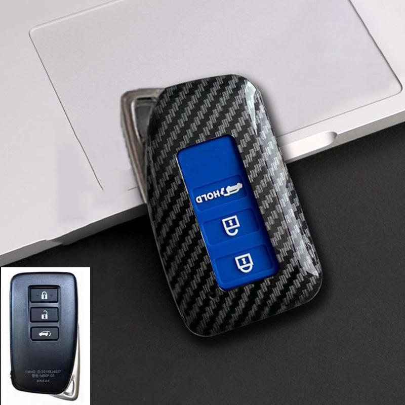 3 Button 4 Button Carbon Abs Car Key Case Cover For Lexus Es Ls Ux Ux 300E Nx Lc Nx Gs Rx Is Es Gx Lx Rc 200 250 350 Ls 450H 300