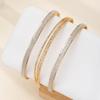 New Frosted Texture Geometric Open Cuff Bracelet: High-End Design and Versatile Style