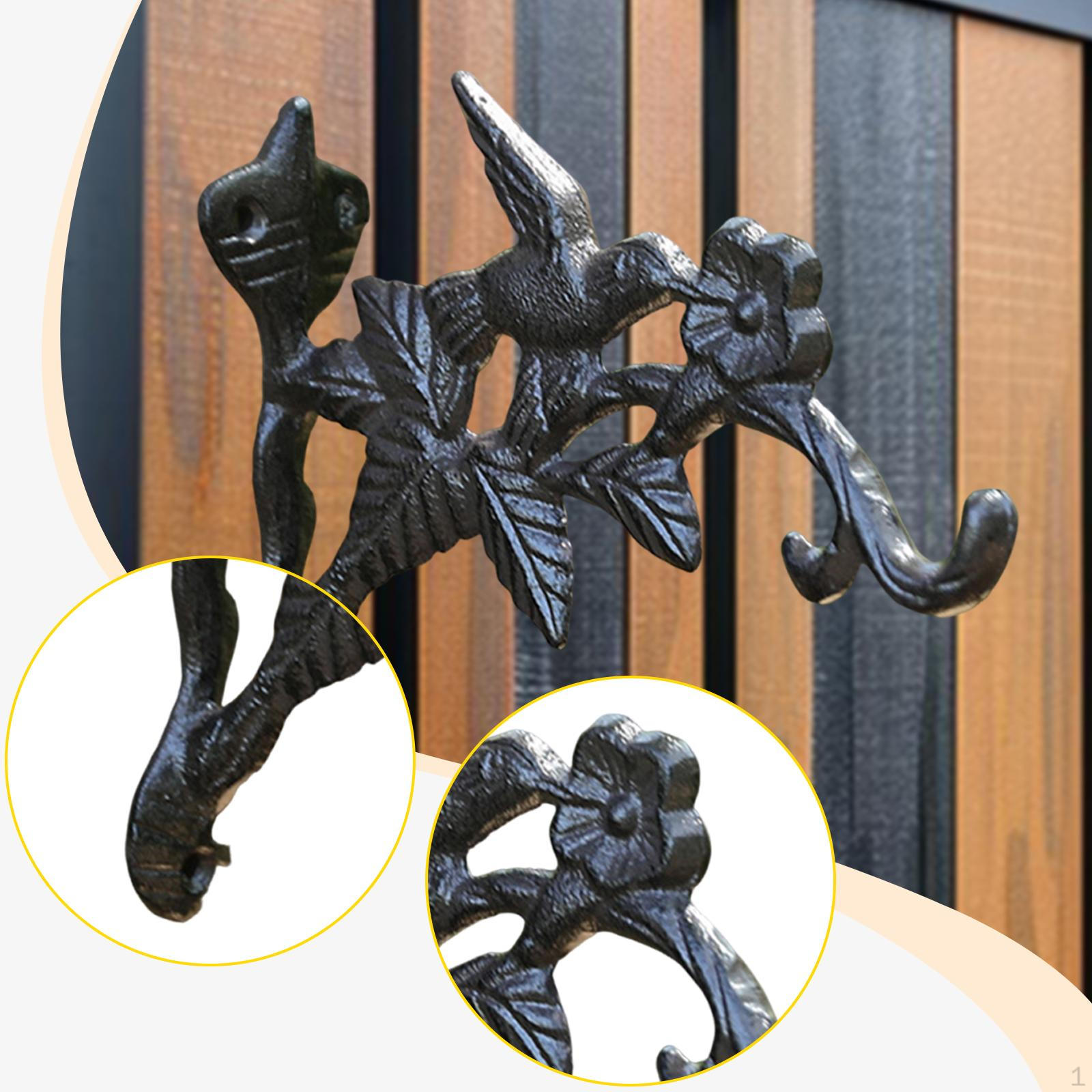 

Крюк для растений для подвесных корзин Подвеска Железный декор Настенное крепление Кормушка для птиц